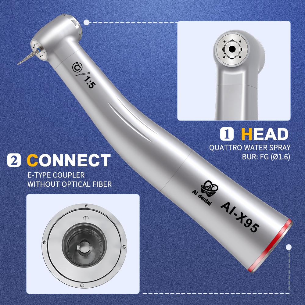 Стоматологический низкоскоростной наконечник AI-X95 1:5 Угловой наконечник — фото 2