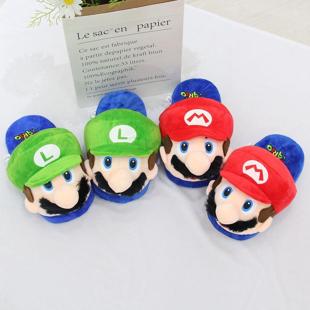 Super Mario Zimní teplé plyšové pánské mokasíny Protiskluzové Pohodlné