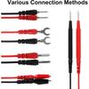 16PCS Multimeter Test Leads Kit Replacement Test Wire Set Alligator Clips Banana Plugs Test Probes Banana Plugs for Multimeter