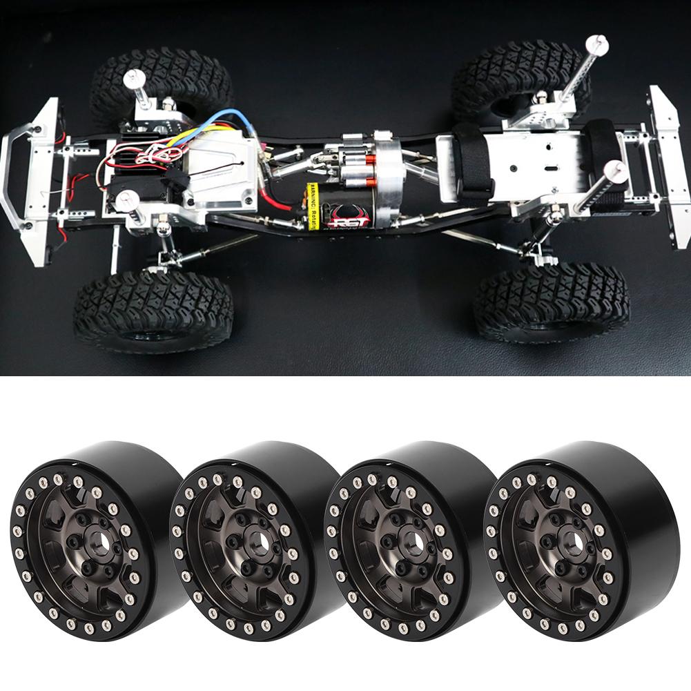 4pcs   Set Wheel Rim Metal Upgrade Accessory Fit for RGT 86100 1 10 RC CarTitanium R86083T