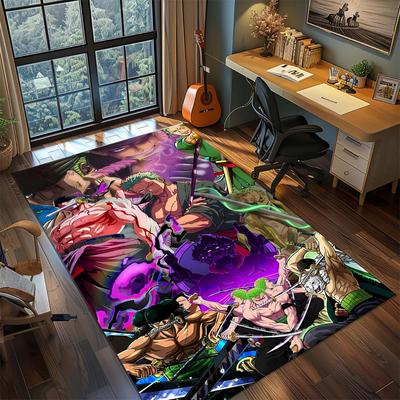 One Piece Anime Rug Carpet Large Area Rug Non Slip Washable Floor Mat Gamer Room Bedroom Home Decor -QJY