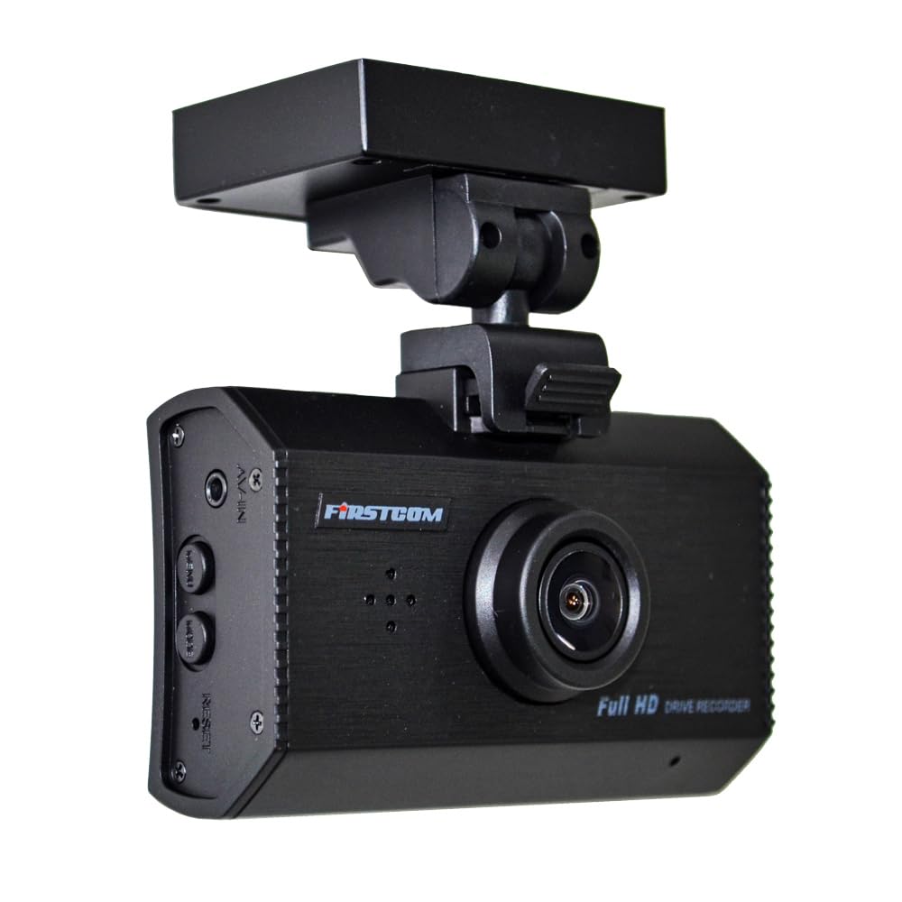 FIRSTCOM Full HD Dash Cam with 2 Made in Japan F.R.C. High-Definition FC-DR210 (A) WDR, Megapixels,