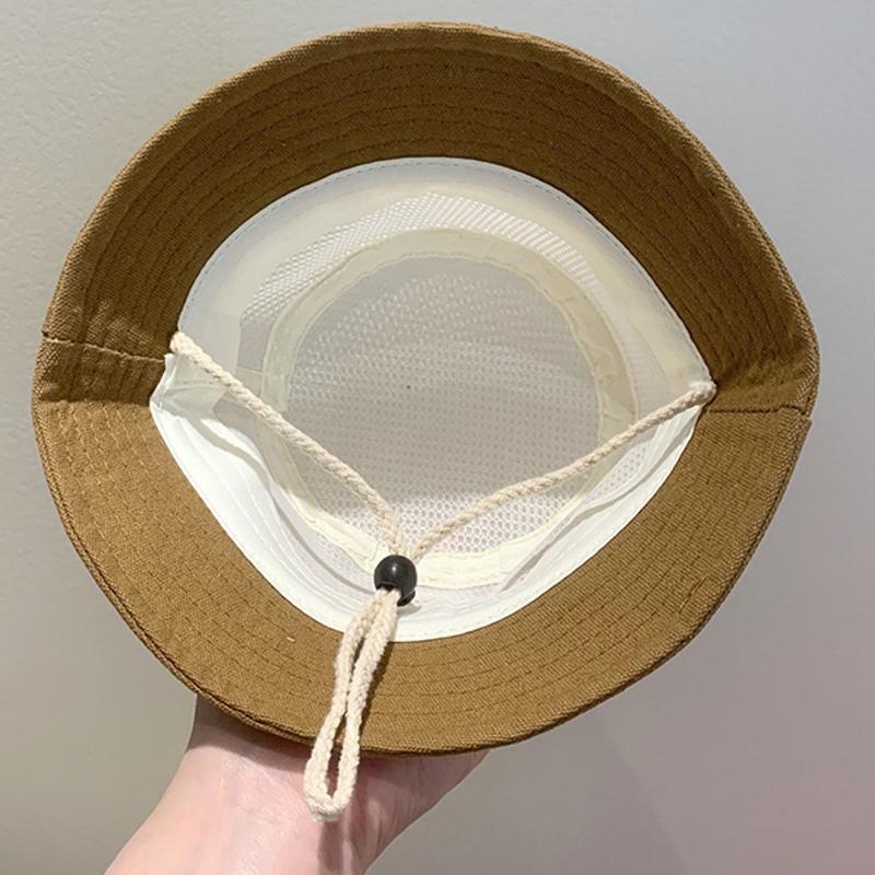 Baby Summer Fisherman Hat Cute Bear Toddler Children Mesh Breathable Sun Hat Outdoor Beach Boys Girls Panama Fisherman Hat