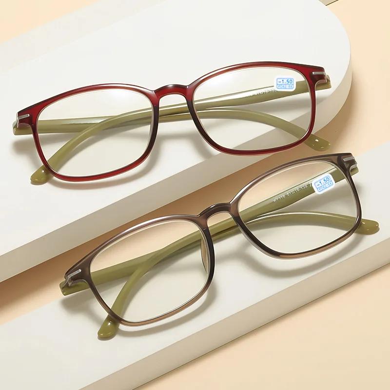 Ultra Lightweight Myopia Glasses Women Minimalist Square Frames Comfortable Near Sight Eyeglasses INS Style Fashion