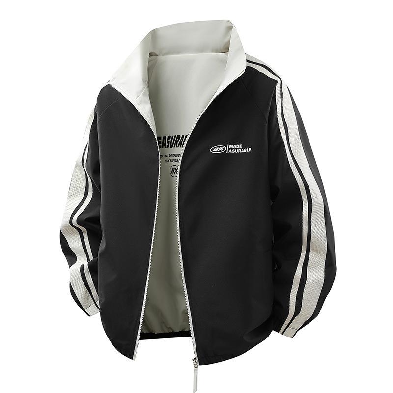 Pánská moderní větrovka se stojáčkem pro volný čas - ležérní móda na jaro a podzim