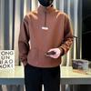 Spring 2024 Men's Sweater Patchwork Assorted Colors Skin-Friendly Fabric Fashion Versatile Top Casual Long-Sleeved Bottoming Shirt