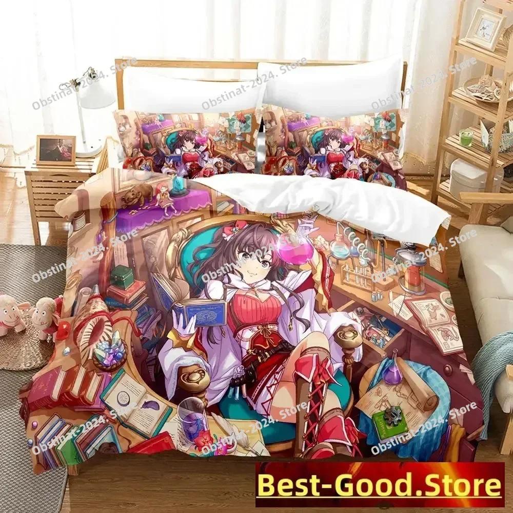 New THE iDOLM@STER Cinderella Girls Starlight Stage Bedding Set Cartoon Anime three-piece set Adult Kid Bedroom Duvetcover Sets
