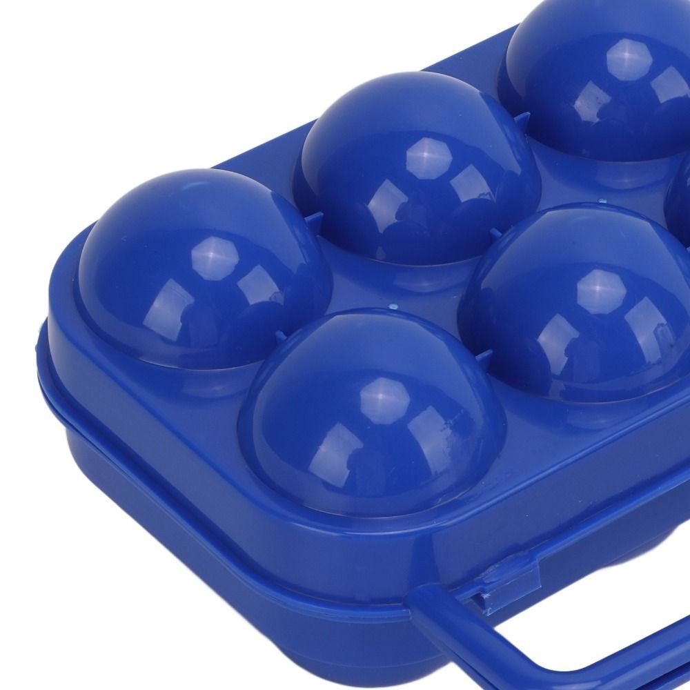 3 Pcs Sturdy Shockproof Egg Storage Carrier 6 Grid Egg Container Egg Organizer Box  Outdoor Camping