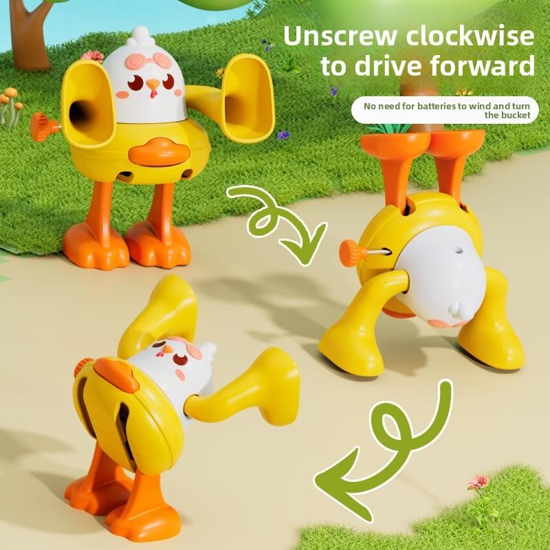 Krabbelspielzeug für Babys 6 12 Monate Rollende Uhrwerk-Ente Aufziehspielzeug für Säuglinge Bauchlage Baby Spielzeug Frühes Lernspielzeug für Babys Geschenk