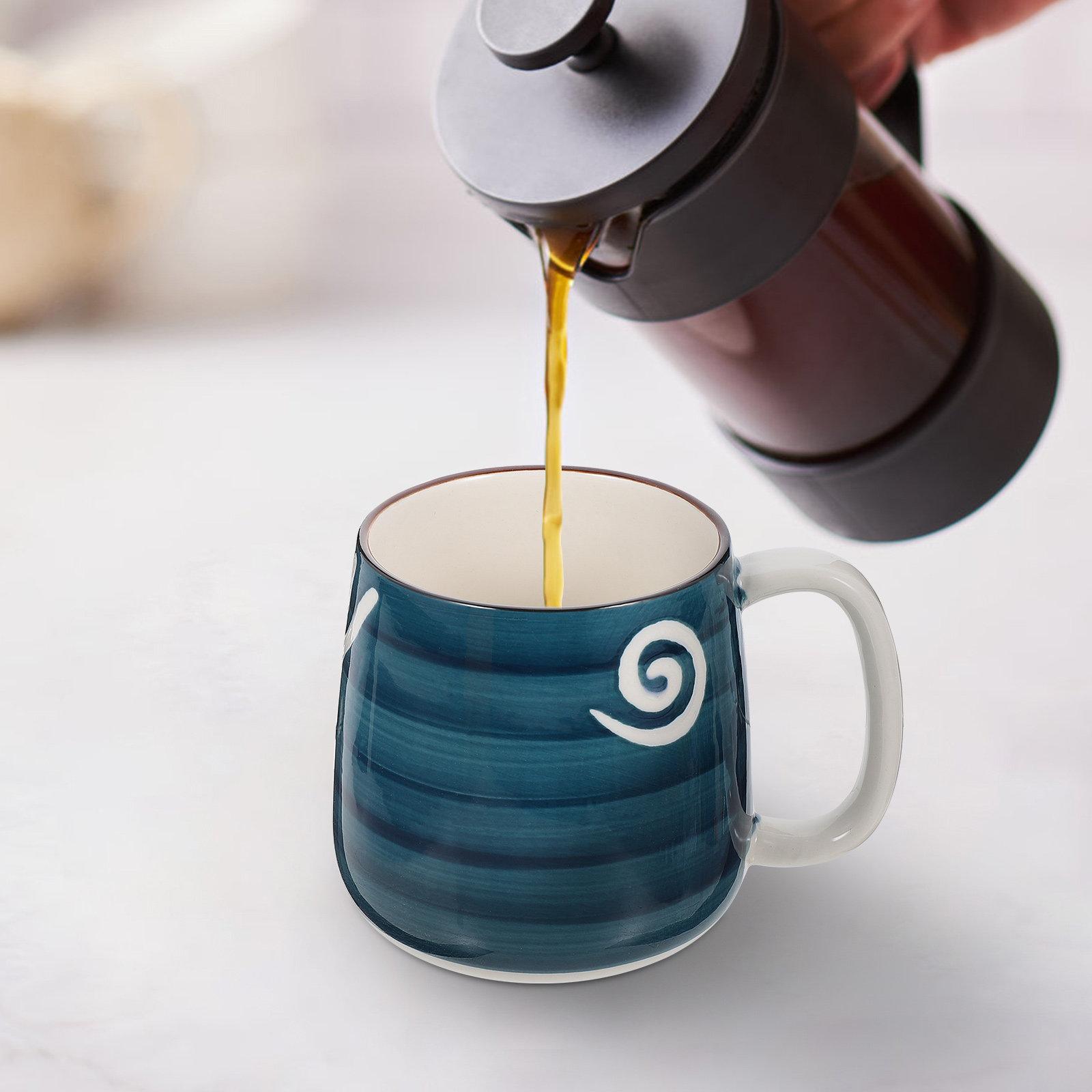 

Subglaze Ceramic Tea Cup Hand Painted Coffee Mug Milk Drinking Breakfast Holder Porcelain Mug Coffee Bar Cup Afternoon Beverage other