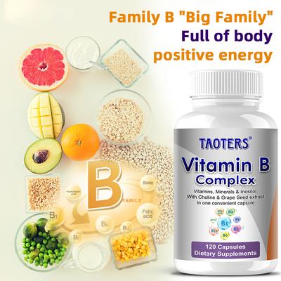 Compound B Vitamin Capsules Improve Energy Metabolism 120 Capsules