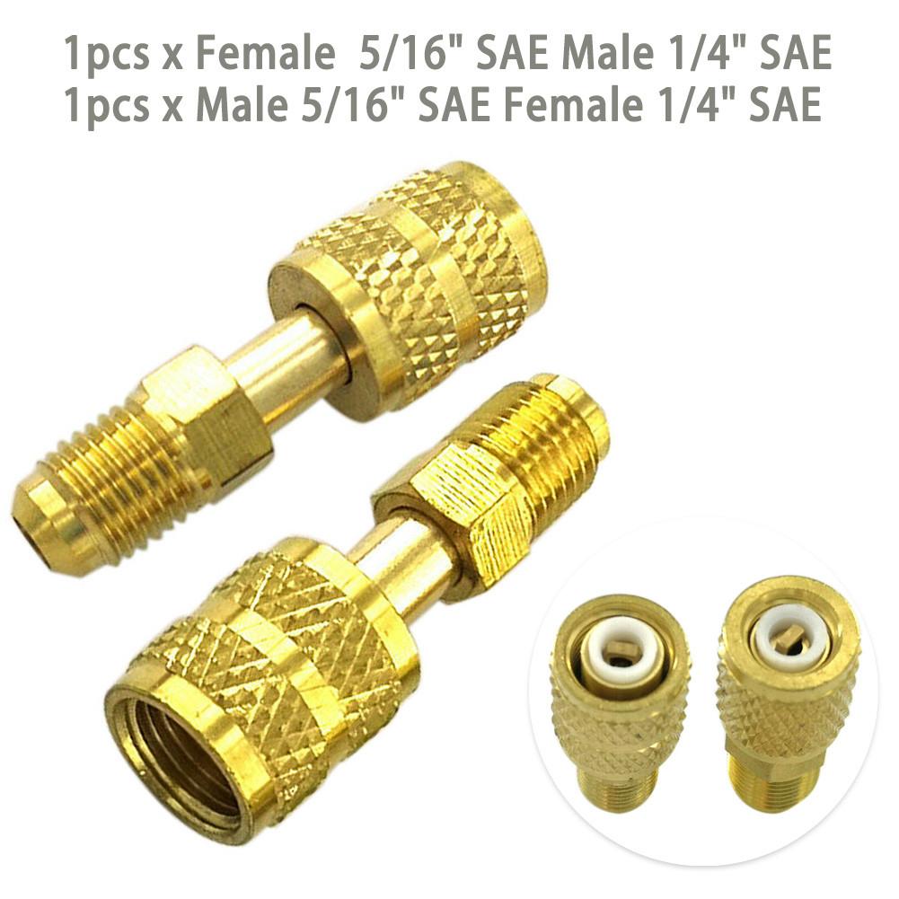 1/4" AC adaptér na chladivo 2ks sada 5/16" pro nástroj ventilového systému