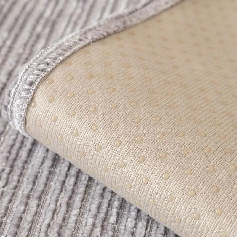Chenille Solid Color Non-Slip Sofa Cover Living Room Sofa Backrest Armrest Towel Four Season Straight Couch Protection Cushion