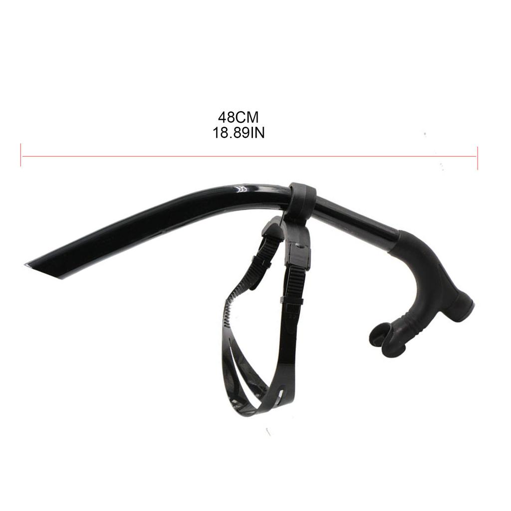 Swimming Snorkel, Scuba Training, Center-Mount Comfortable Silicone Mouthpiece, Easy to Breathe for Pool and Open Water