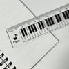 2pcs Creative Piano Keyboard Rulers Centimeter Scale 15cm Transparent Ruler Student Back To School Stationery