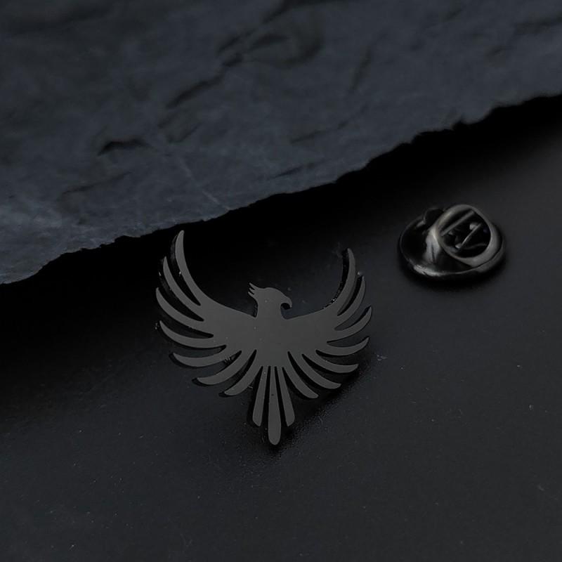 New Charm Chinese Style Phoenix Bird Men's Brooch Cufflinks Suit Dress Accessories Personalized Versatile Clothing