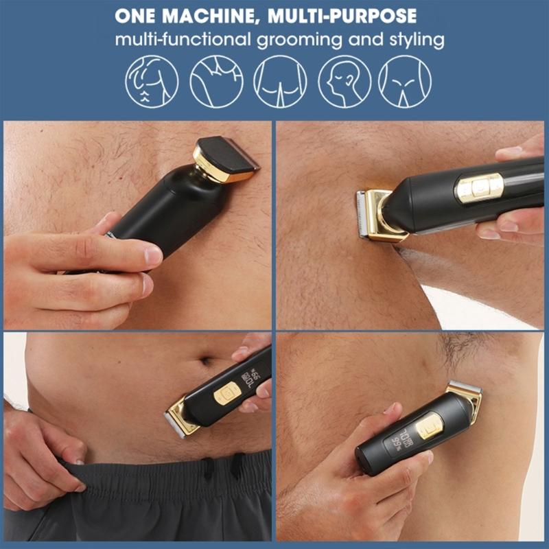 Groin Hair Trimmer Electric Manscape Trimmer for Men Waterproof Trimmer for Pubic/Body/Groin Grooming Body Groomer