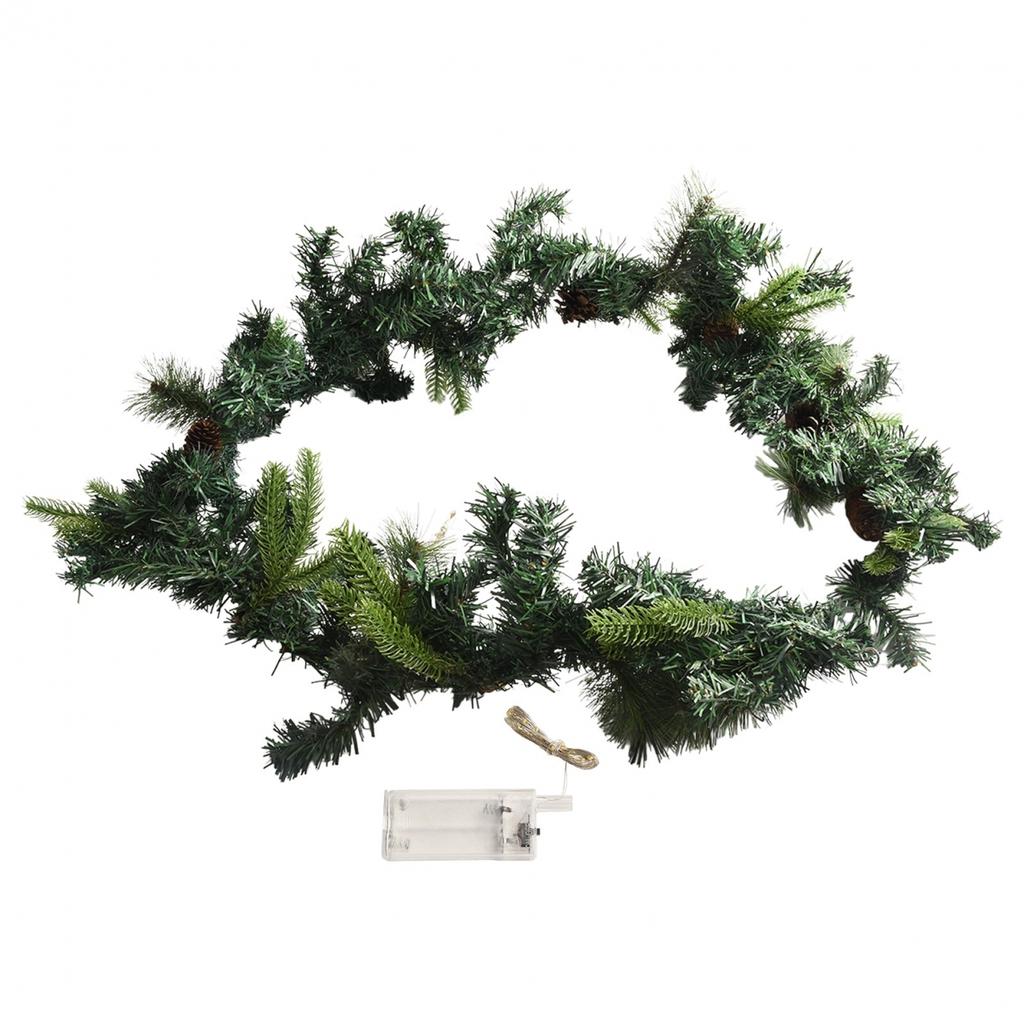 Home Christmas Vine Ornament Plastic Red Berry 1.8 Meters