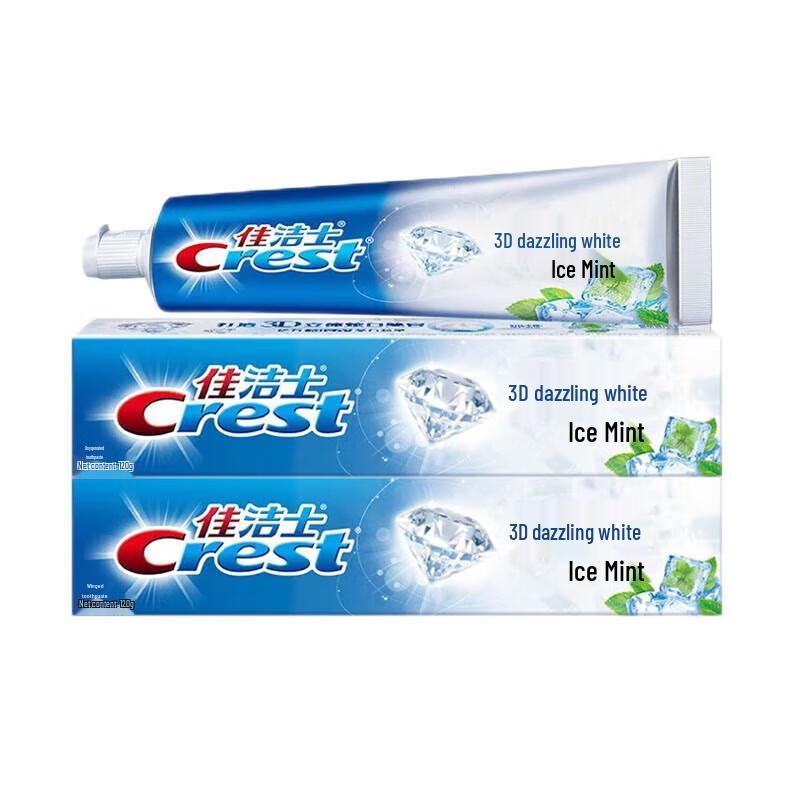 Crest 3D White Fluoride Toothpaste (120g X 2-pack)