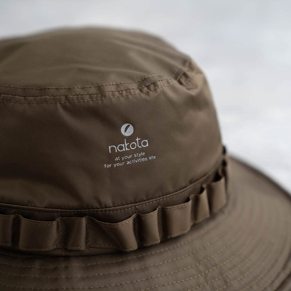 Nakota Waterproof Nylon Hat FREE Waterproof Nylon Safari Adventure Bucket and One Size Fits Head Greige Hat, Hat, Hat, Hat, Men's Women's, All,