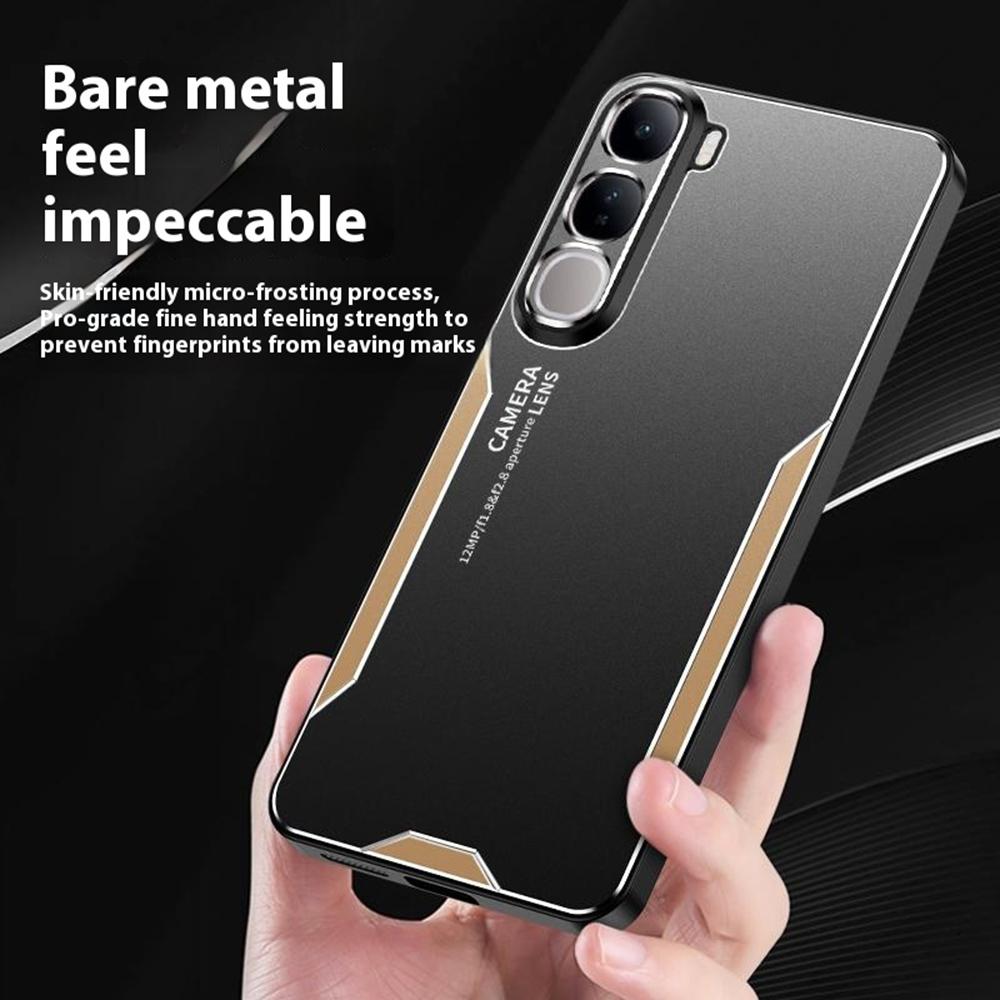 For vivo V40 Lite (Indonesia) 4G Phone Case Aluminium Alloy TPU PC Back Cover