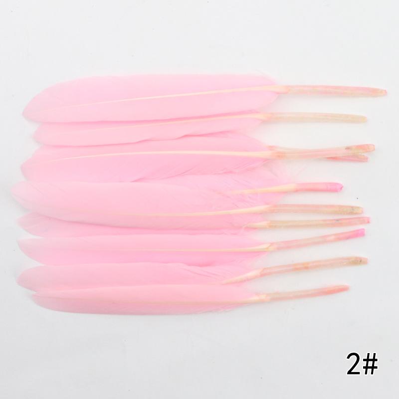 20Pcs Goose And Duck Feather Small Straight Knife 12Cm High Quality Color Diy Jewelry Material Accessories Real Hair
