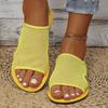 Womens Ultra-Breathable Mesh Slip-On Sandals 2025 Summer New Casual Flat Bottom Breathable Mesh Sandals Beach Walking Shoes
