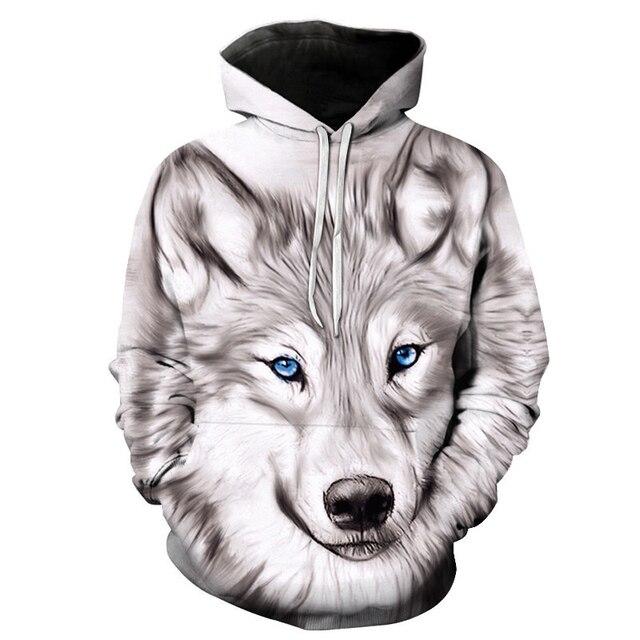 3D Printed Hoodies Animal Wolf Hoodie Men Sweatshirt Women Harajuku Pullovers Casual Sale Clothes Streetwear Men Clothing