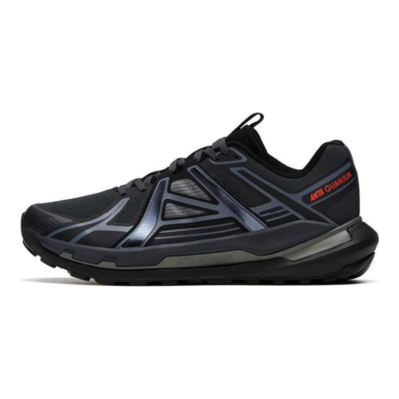 Anta Slip Resistant Abrasion Resistant Slip Resistant Abrasion Resistant Low top Running Shoes Men's Black 112315660A-4