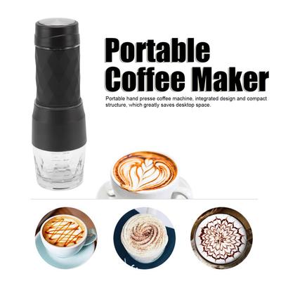 Kaffeekapselmaschine, Kaffeepulvermaschine, tragbare Handpresse, Kaffeemaschine, Mini-Kaffeepulverkapselmaschine-Set für den Außenbereich, Auto