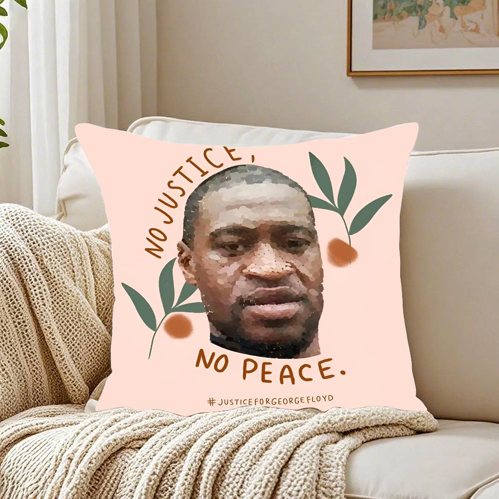 Berühmtes G-George F-Floyd Kissenbezug Muster Bedruckter Kissenbezug für Wohnzimmer Sofa Kissenbezug & Schlafzimmerdeko