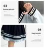 Girls' College Style JK Suit - Spring/Autumn 2025 Back-to-School Two-Piece Set (Shirt & Skirt)
