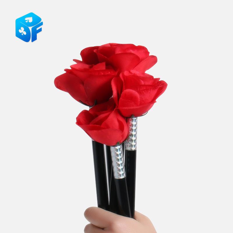 Magic Wand to Flower: Children's Close-up Stage Magic Scarf & Flower Prop