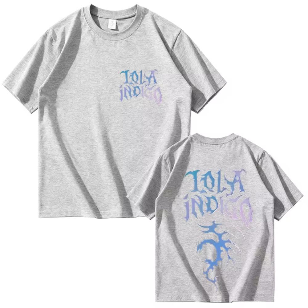

Singer Lola Indigo Tour T Shirts Men Women Harajuku High Quality Fashion T-shirt Vintage Oversized Short Sleeve T Shirt 3XL