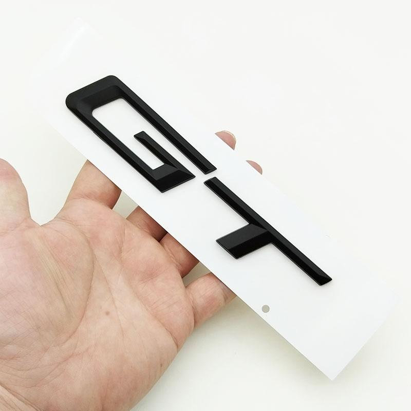 3D ABS Logo GT Emblem Letters Badge Car Rear Trunk Sticker for F34 E36 E39 E46 F07 G32 650 535i 630i 3 5 6 Series GT Accessories