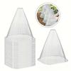50pcs reusable plant covers - protect plants from birds, frost, etc., transparent, suitable for year-round plant protection