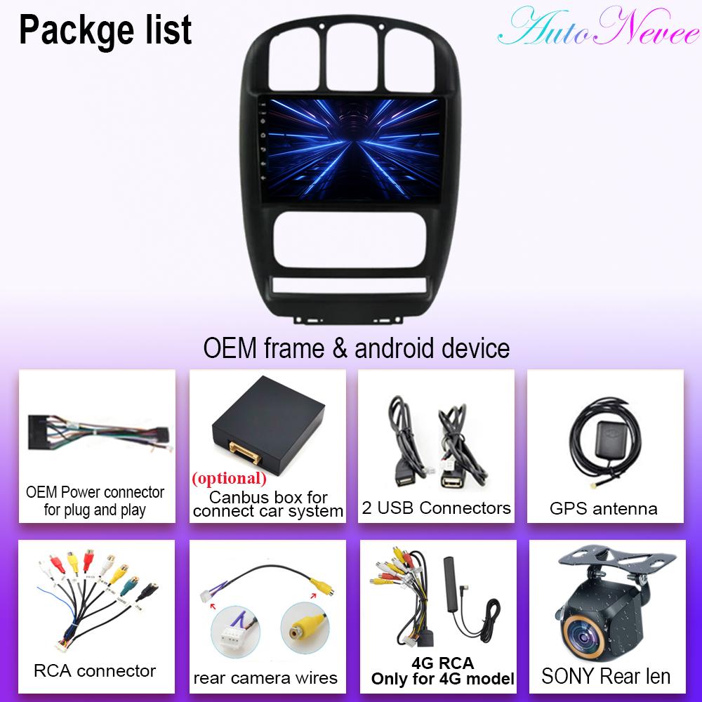 Android 14 For Dodge Caravan 4 For Chrysler Grand Voyager RS 2000 - 2012 Car Radio GPS Navigation Multimedia Player NO 2din DVD