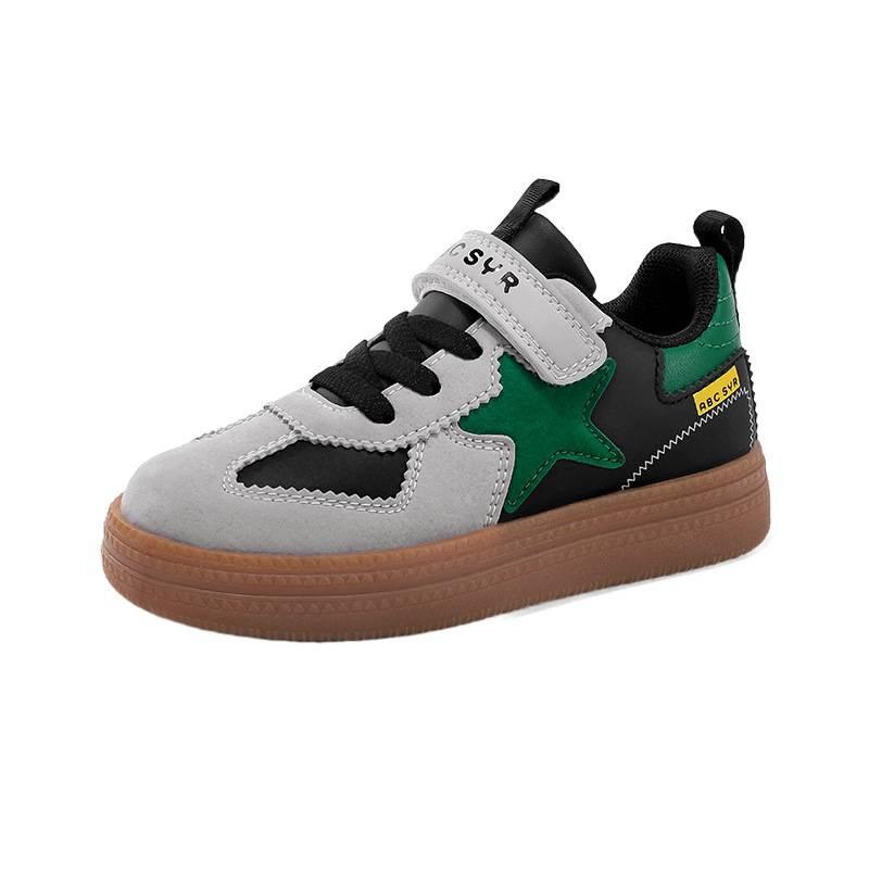 Classmate Boys Leather Waterproof and Non-slip Casual Shoes 2025 Autumn New Middle-aged and Older Children's Sports Shoes Batch