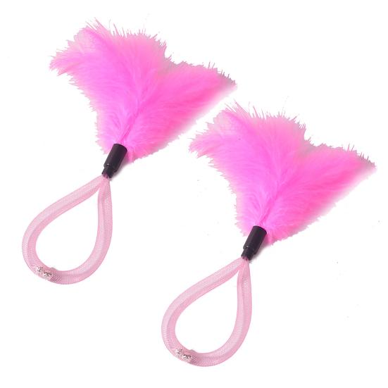 2Pcs Feather Cat Toys with Bells Interactive Spring Teaser Wand for Kittens Cats Interactive Cat Hunting Instinct Play Toy Colorful Pet Supplies