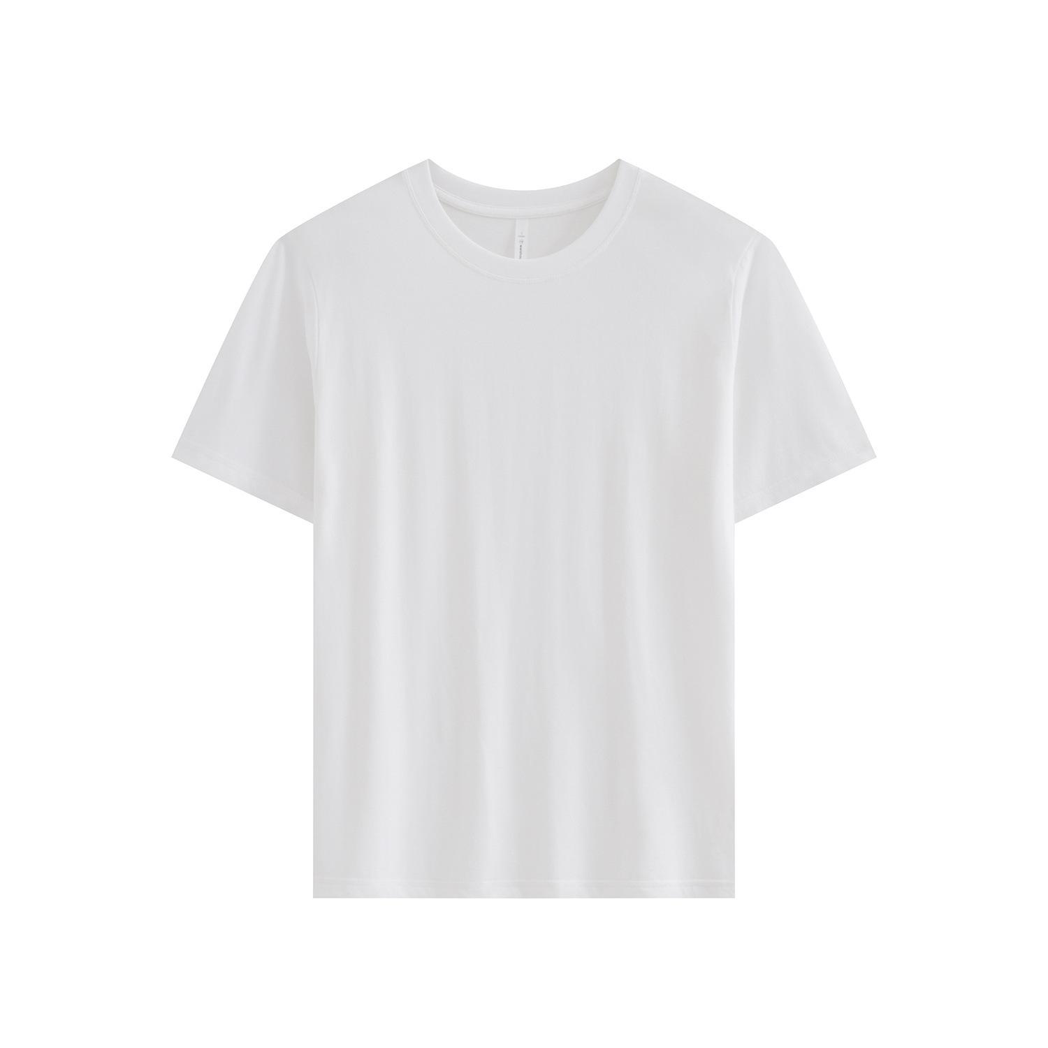 

Summer gram ice silk cool cotton t-shirt women s simple casual solid color short-sleeved fashion trend cultural shirt top S