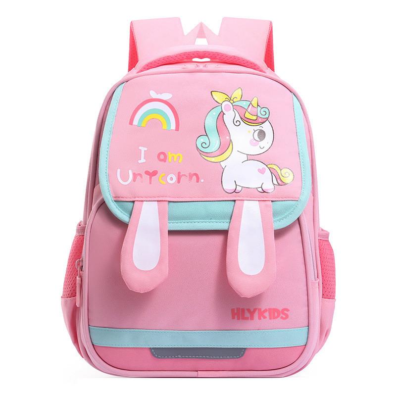 Adorable Unicorn Backpack For Kids Lightweight Cartoon Dinosaur Design School Bag