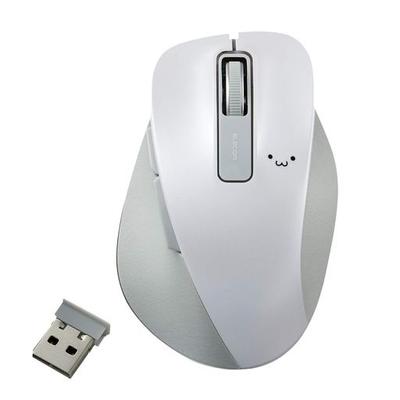 Elecom Wireless Mouse M Size 5 Buttons (Back Forward Buttons) Blue LED Grip White (Face) M-XGM10DBWH/EC