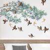 Chinese Ink Painting Bamboo Birds Wall Stickers for Living Room Bedroom Sofa Background Decor Vinyl Wall Decals Home Decor