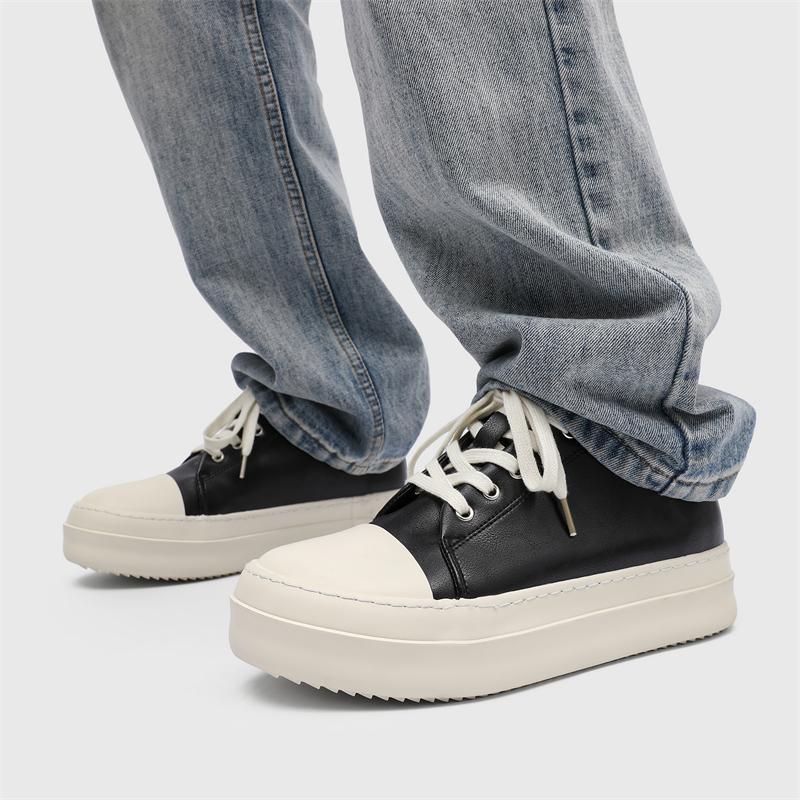 Originaldesign s/a Neuer Streetstyle Teenager Alltagskleid Atmungsaktive Lederschuhe für Herren Damen Schuhe mit Höhenerhöhung