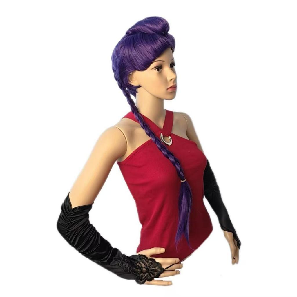 K-pop Demon Slayer Group Zoe Kararumi Cosplay Wig Tiger Mouth Ponytail Realistic Scalp Cosplay