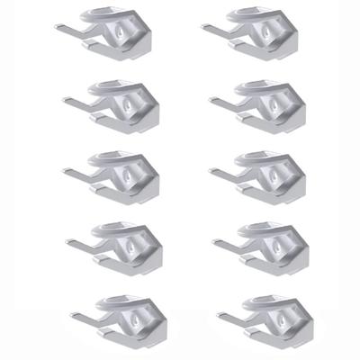 10Pcs Plastic Hat Display Hooks Self Adhesive Space Saving Baseball Cap Storage Rack Wall Mounted Hat Organizer for Home