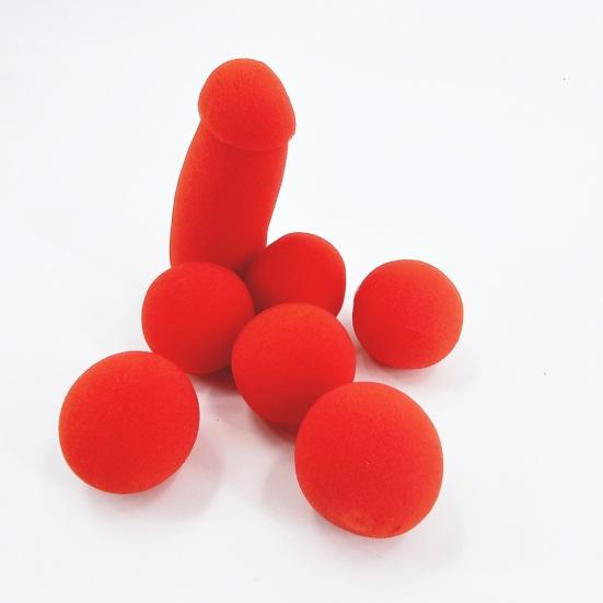 Small Sponge Brother Magic Tricks Red Sponge Balls Kit Funny Stage Prop Magic Performance Preparation Kit