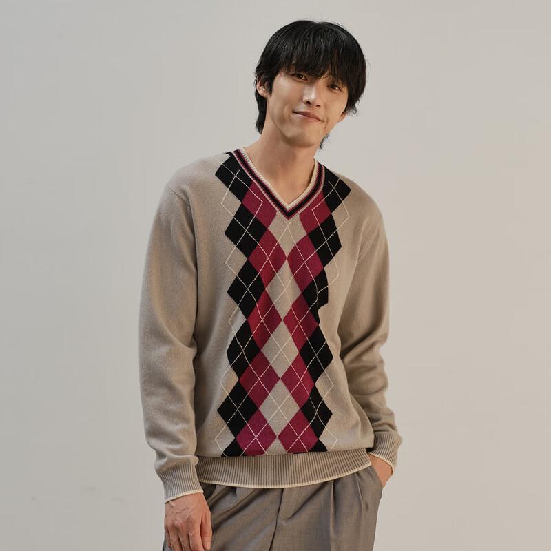 Men's Cashmere Blend V-Neck Sweater