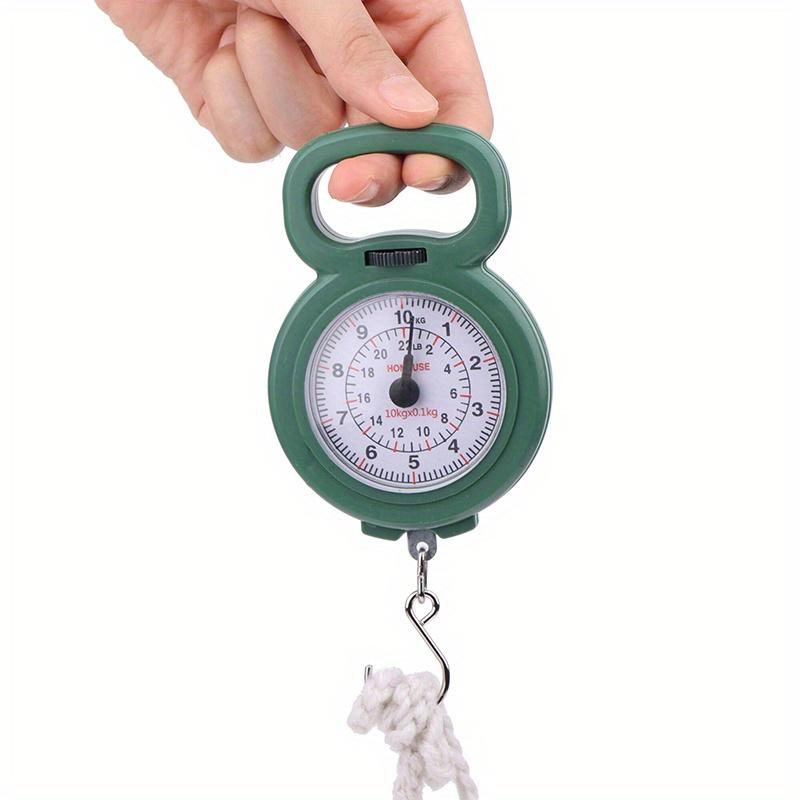 2 Stück Mini-Zeiger Hakenfeder Hänge waage Tragbare Angelwaage 10 kg Kapazität Digitale Lebensmittelwaage Gepäckwaage Waagen