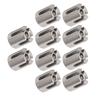 10Pcs Cross Cable Clamps 316 Stainless Steel Railing Wire Rope Clips Wall System Accessories 3mm